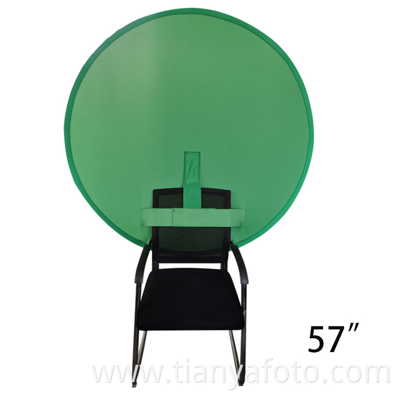 2021 Chair Portable green screen backdrop Studio Collapsible photographic reflector for webcam backdrop